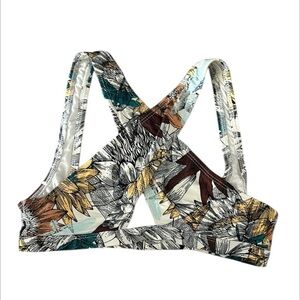 Ris-K Dippin' Daisy's Tide Lotus bikini top size S swim swimsuit